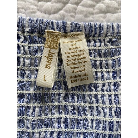 Japna Sundress Blue and White Striped Midi Sleeveless Summer Dress Size Large - Picture 3 of 10